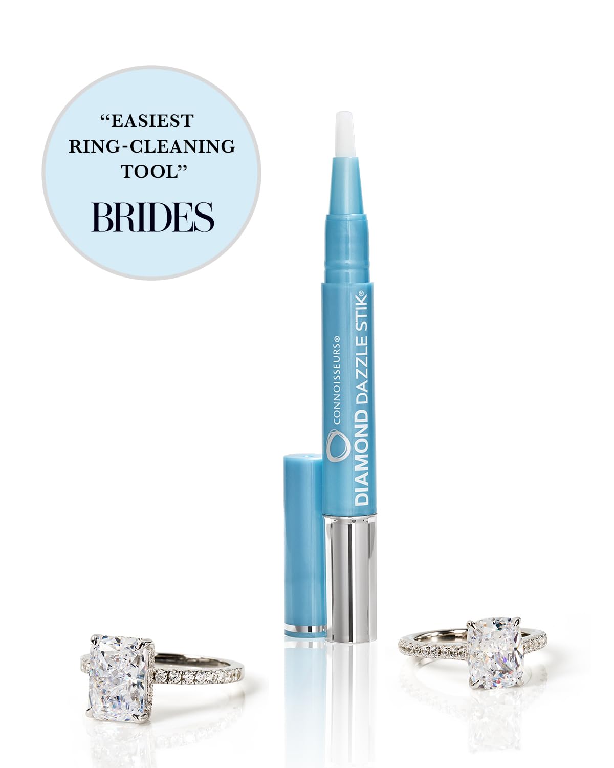 Connoisseurs 1050 Diamond Dazzle Stik – Portable Ring Cleaner Pen for Wedding Bands, Engagement Rings, Gemstones & Fine Jewelry – Safe & Easy At-Home Jewelry Cleaner (Single Pen) 🍁 All In One Marketplace Canada