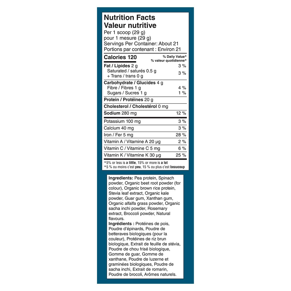 Vega Protein and Greens Berry (21 Servings) Plant Based Protein Powder Plus Veggies, Vegan, Non GMO, Pea Protein For Women and Men, 609g (Packaging May Vary) 🍁 All In One Marketplace Canada
