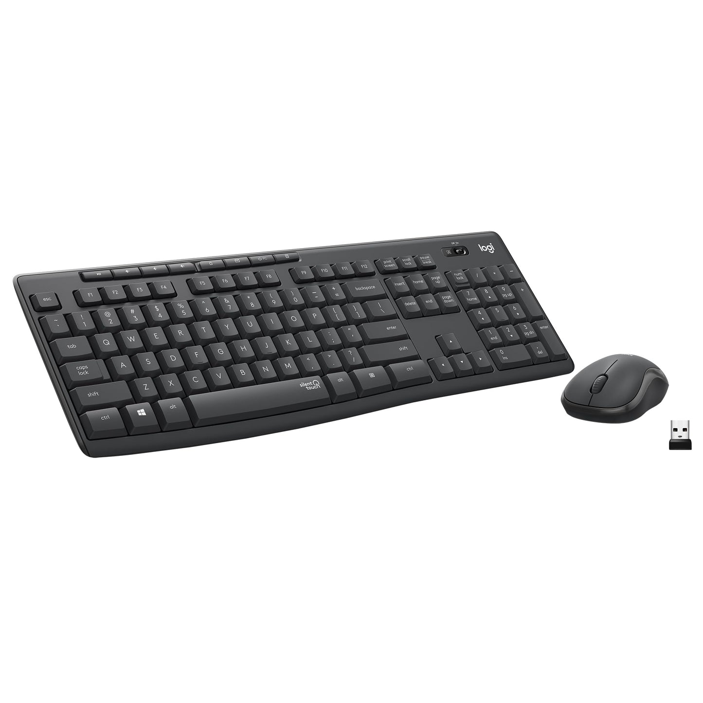 Logitech MK295 Mouse & Keyboard Combo with SilentTouch Technology, Full Numpad, Advanced Optical Tracking, Lag-Free, 90% Less Noise - Graphite 🍁 All In One Marketplace Canada