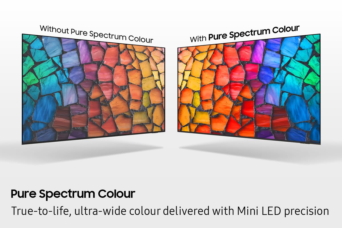Samsung 65 inch Mini LED TV, M1EH, Mini LED HDR with Pure Colour Spectrum, 4k Upscaling, Smart TV, 4k Upscaling, Gaming Hub, Dolby 2.0, Television (UN65M1EHAFXZC, 2026) 🍁 All In One Marketplace Canada
