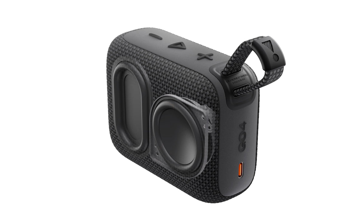 JBL Go 4 - Ultra-Portable, Waterproof and Dustproof Bluetooth Speaker, 7-Hour Built-in Battery, Made in Part with Recycled Materials (Black) 🍁 All In One Marketplace Canada