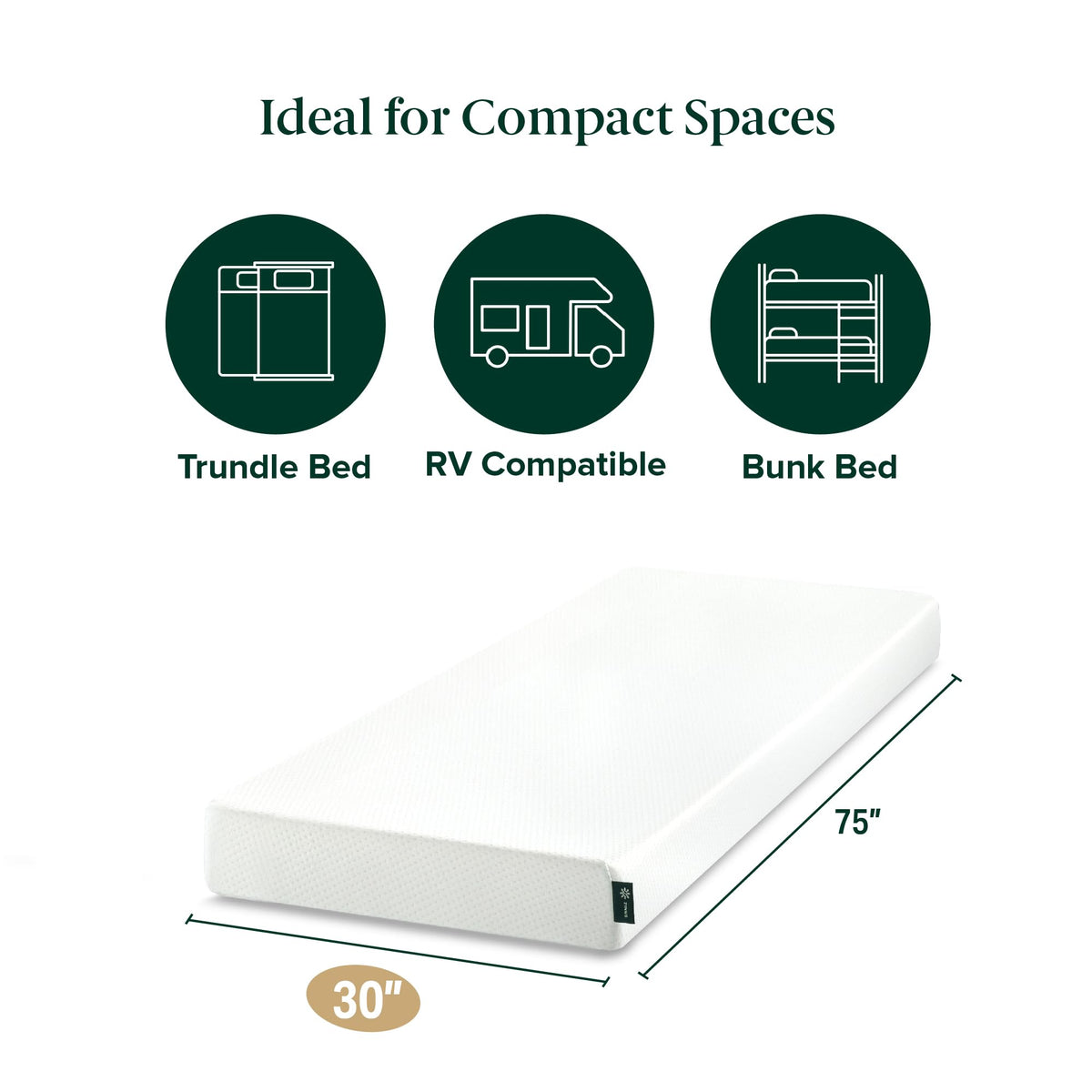 ZINUS 5 Inch Memory Foam Mattress/Bunk Bed Mattress, Narrow Twin 🍁 All In One Marketplace Canada