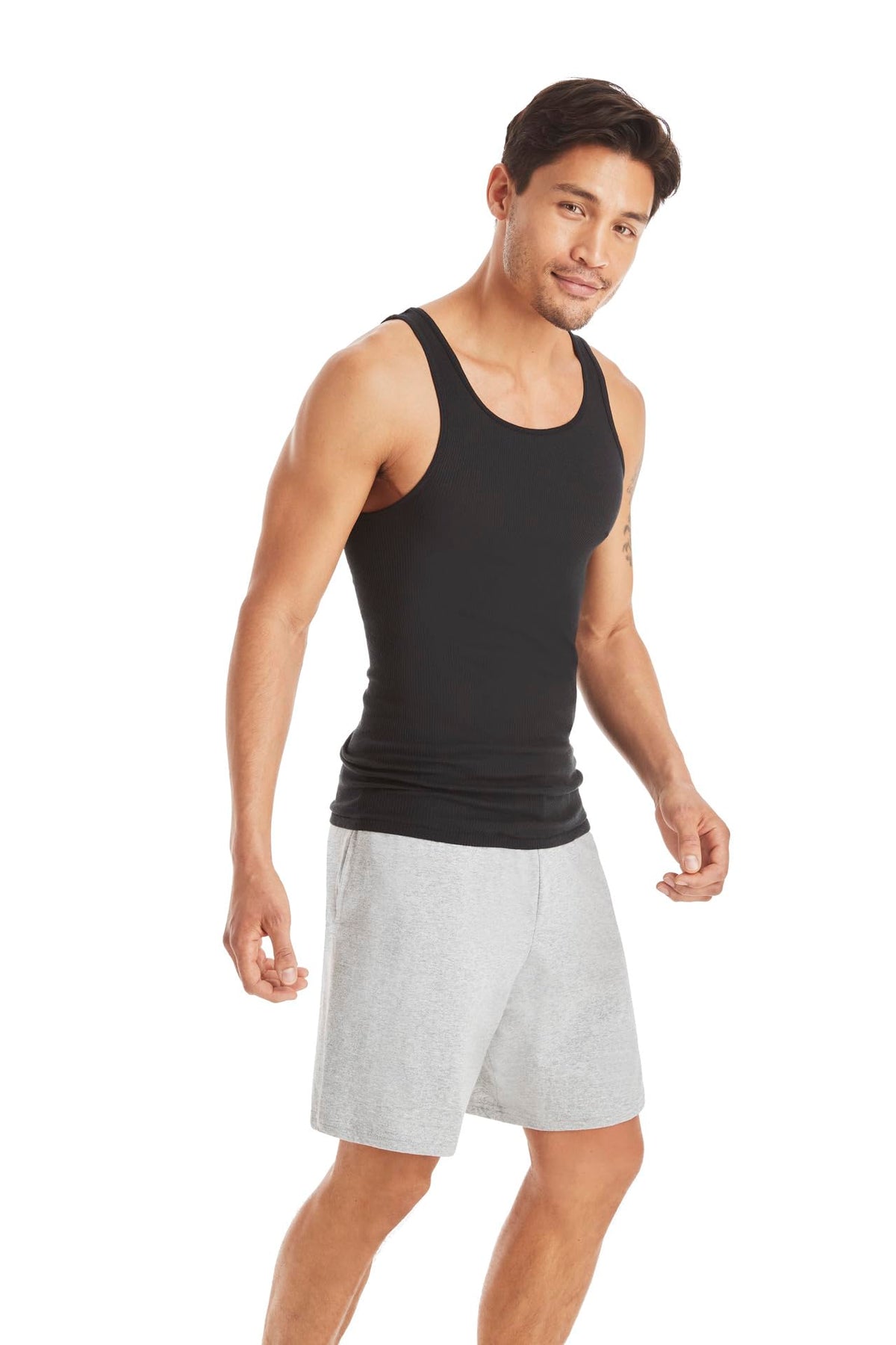 Hanes Men’s Ribbed Tank, Cotton Undershirt Tank, 6-Pack, Assorted, Size Small 🍁 All In One Marketplace Canada
