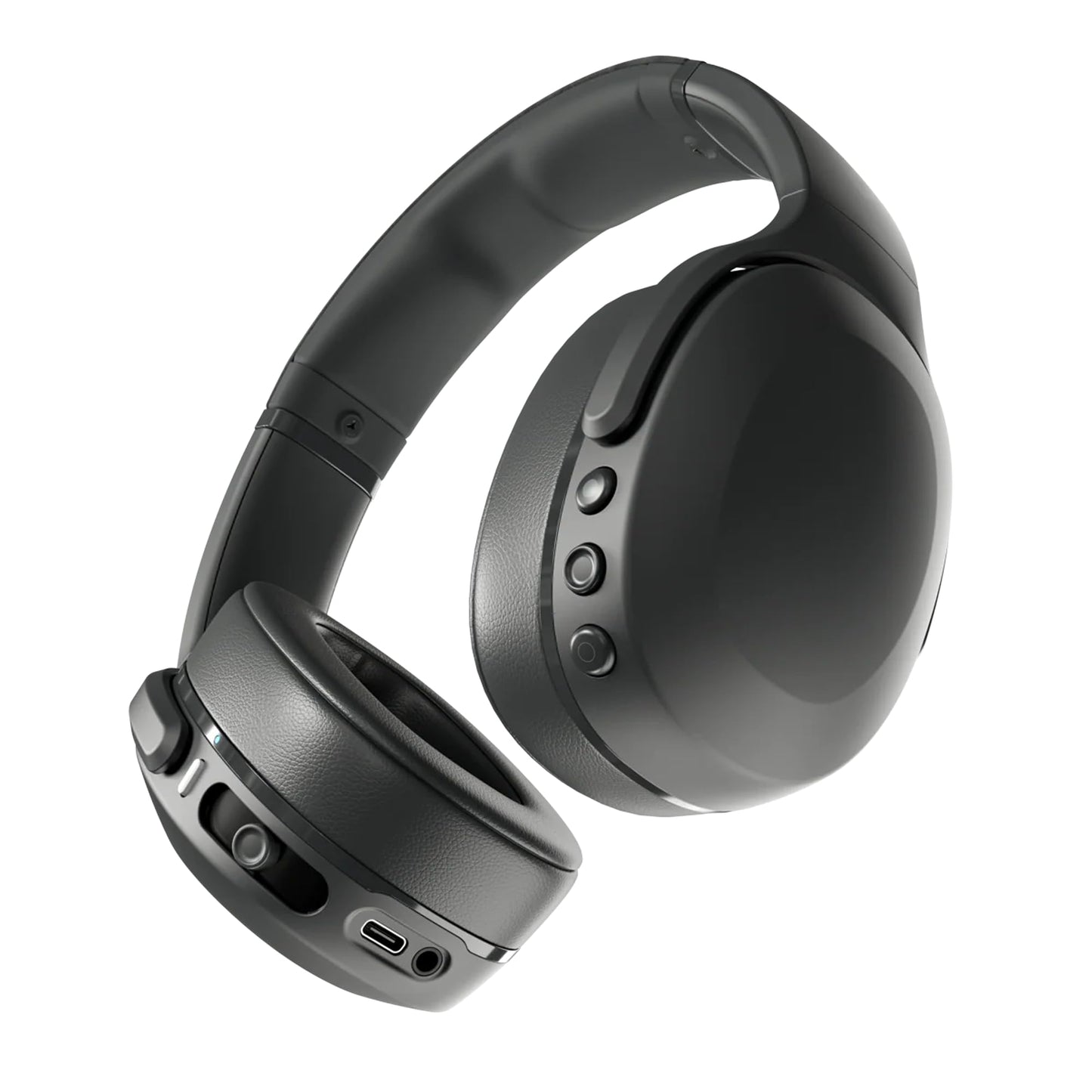 Skullcandy Crusher Evo Wireless Bluetooth Headphones with Multi-Sensory Bass, Noise Isolating Over-Ear Fit, Up to 40 Hours Battery, Microphone for iPhone Android - True Black 🍁 All In One Marketplace Canada
