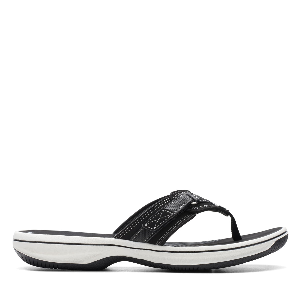 Clarks Cloudsteppers Women's Breeze Sea Flip-Flop, Black Synthetic, 6 Medium US 🍁 All In One Marketplace Canada