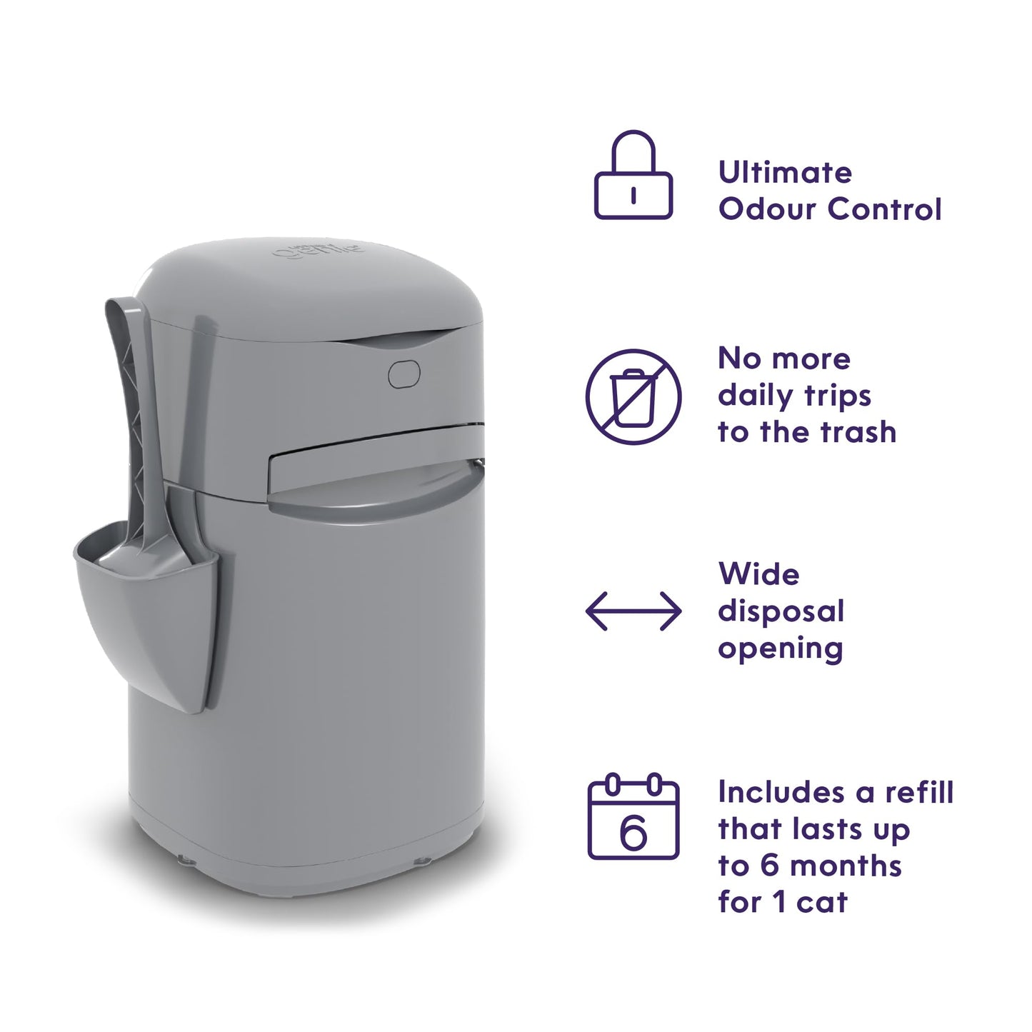 Litter Genie Easy Roll Pail with Easy Roll Refill, 24 Bags 🍁 All In One Marketplace Canada
