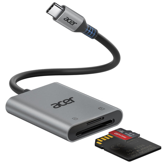 Acer USB C SD Card Reader, Sturdy Micro SD Card Adapter (Durable Nylon, No Block), High-Speed Type C Camera Memory Card Reader Compatible with MacBook Neo(A18 Pro), iPhone 16, Galaxy, USB-C Tablet 🍁 All In One Marketplace Canada