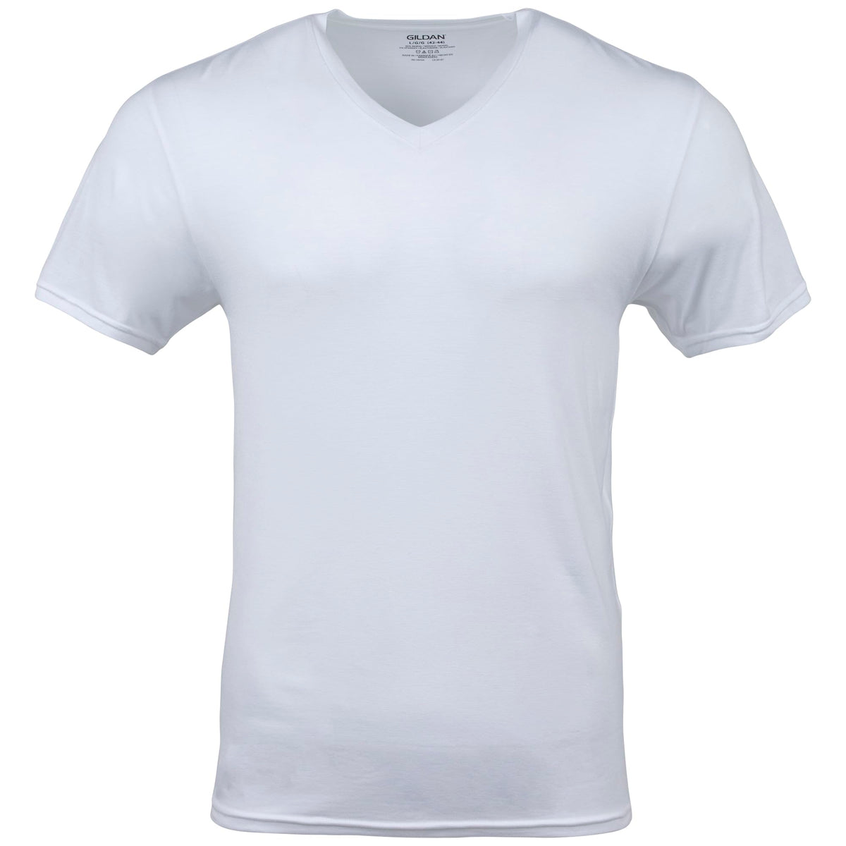 Gildan Men's V-Neck T-Shirts, Multipack, Style G1103, White (6-Pack), Medium 🍁 All In One Marketplace Canada
