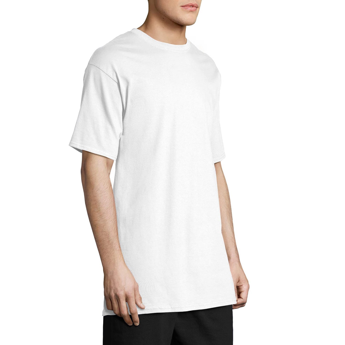 Hanes Mens Men's Beefy Tall Short Sleeve Tee Value Pack (2-Pack) Fashion t Shirts, White, XX-Large Tall US 🍁 All In One Marketplace Canada