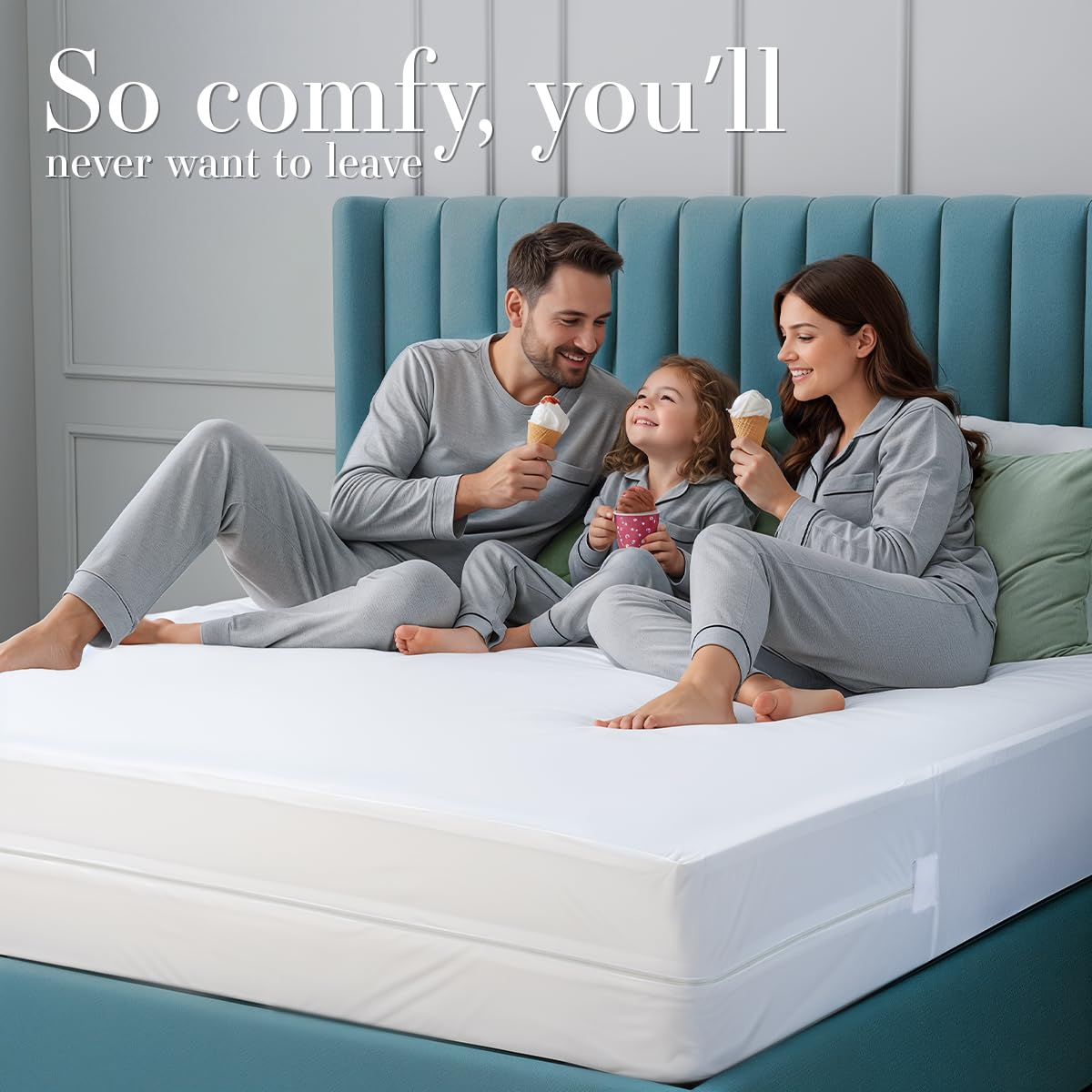 Utopia Bedding Zippered Mattress Encasement Full/Double - 100% Waterproof and Bed Bug Proof Mattress Protector - Absorbent, Six-Sided Mattress Cover 🍁 All In One Marketplace Canada