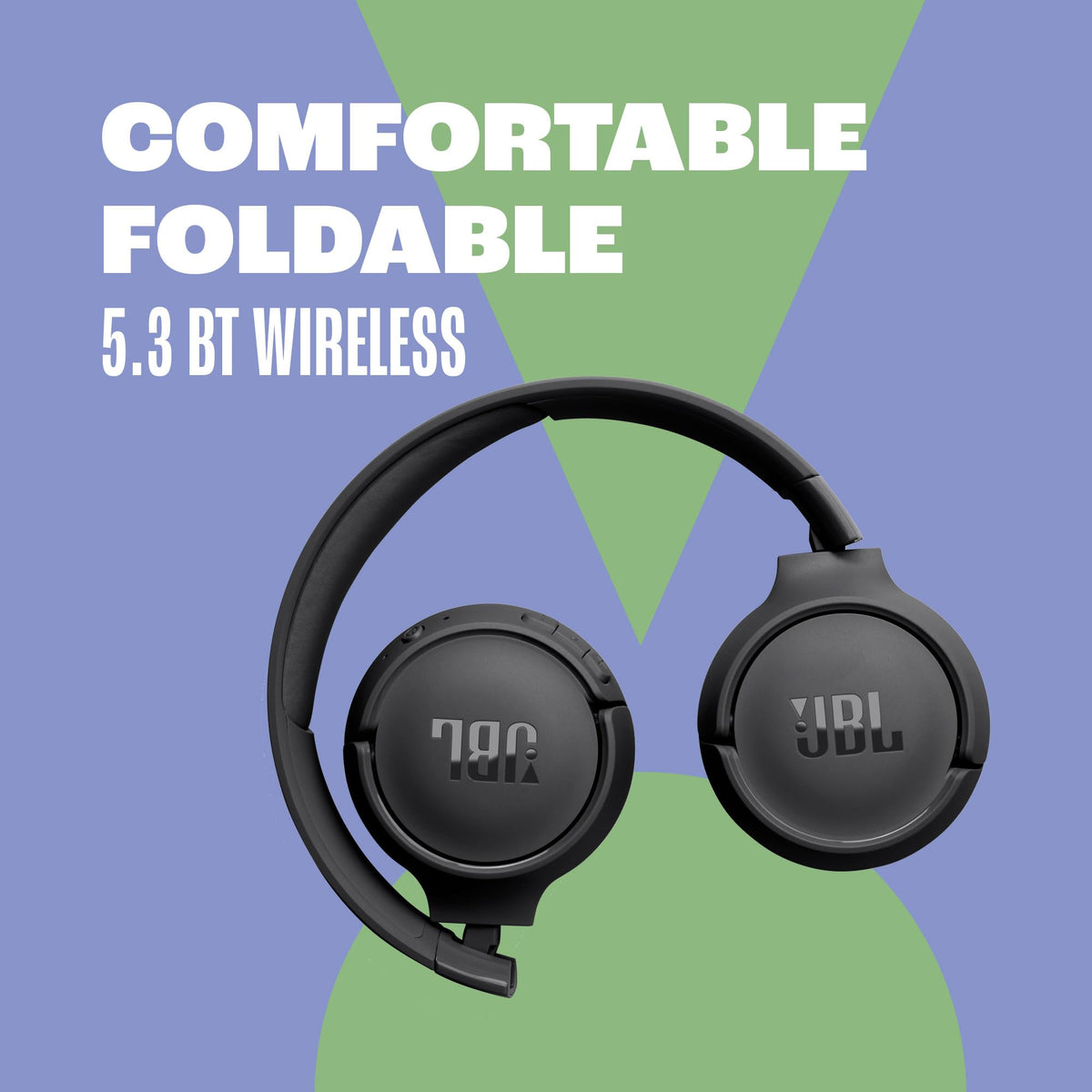 JBL Tune 520BT - Wireless On-Ear Headphones, Up to 57H Battery Life and Speed Charge, Lightweight, Comfortable and Foldable Design, Hands-Free Calls with Voice Aware (Black) 🍁 All In One Marketplace Canada