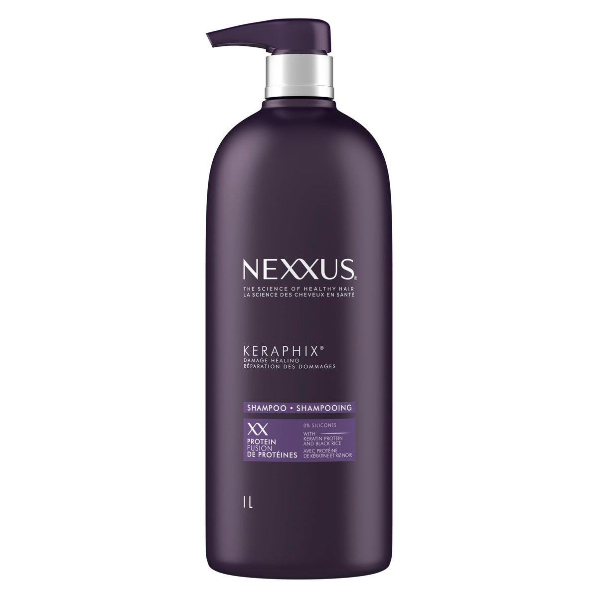 Nexxus Keraphix Damage Healing Shampoo with ProteinFusion Pump, 1L 🍁 All In One Marketplace Canada