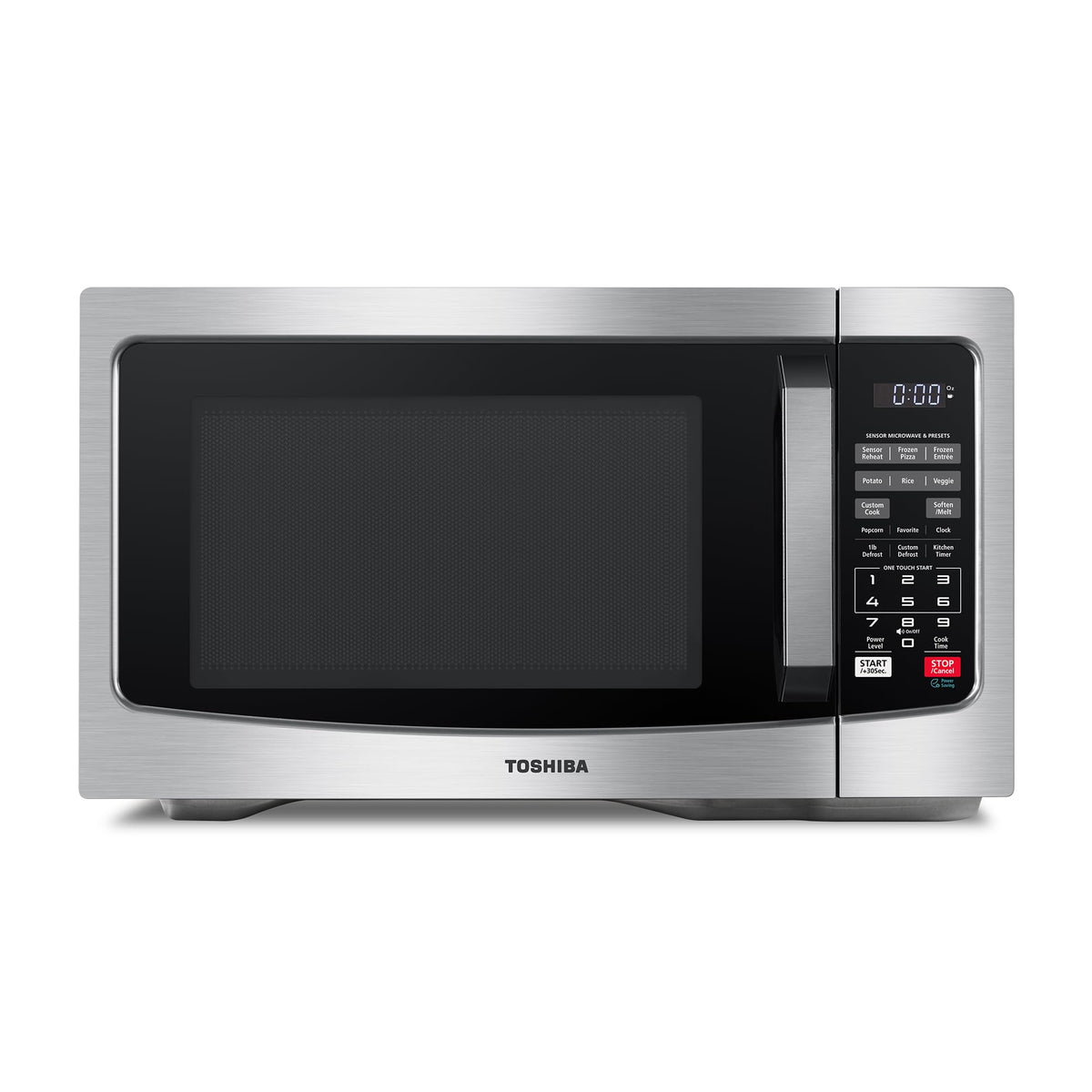 TOSHIBA ML-EM31P(SS)/CA Microwave Oven with Smart Sensor, Easy Clean Interior, ECO Mode, and Sound On/Off, 1.2 Cu. ft, Stainless Steel 🍁 All In One Marketplace Canada