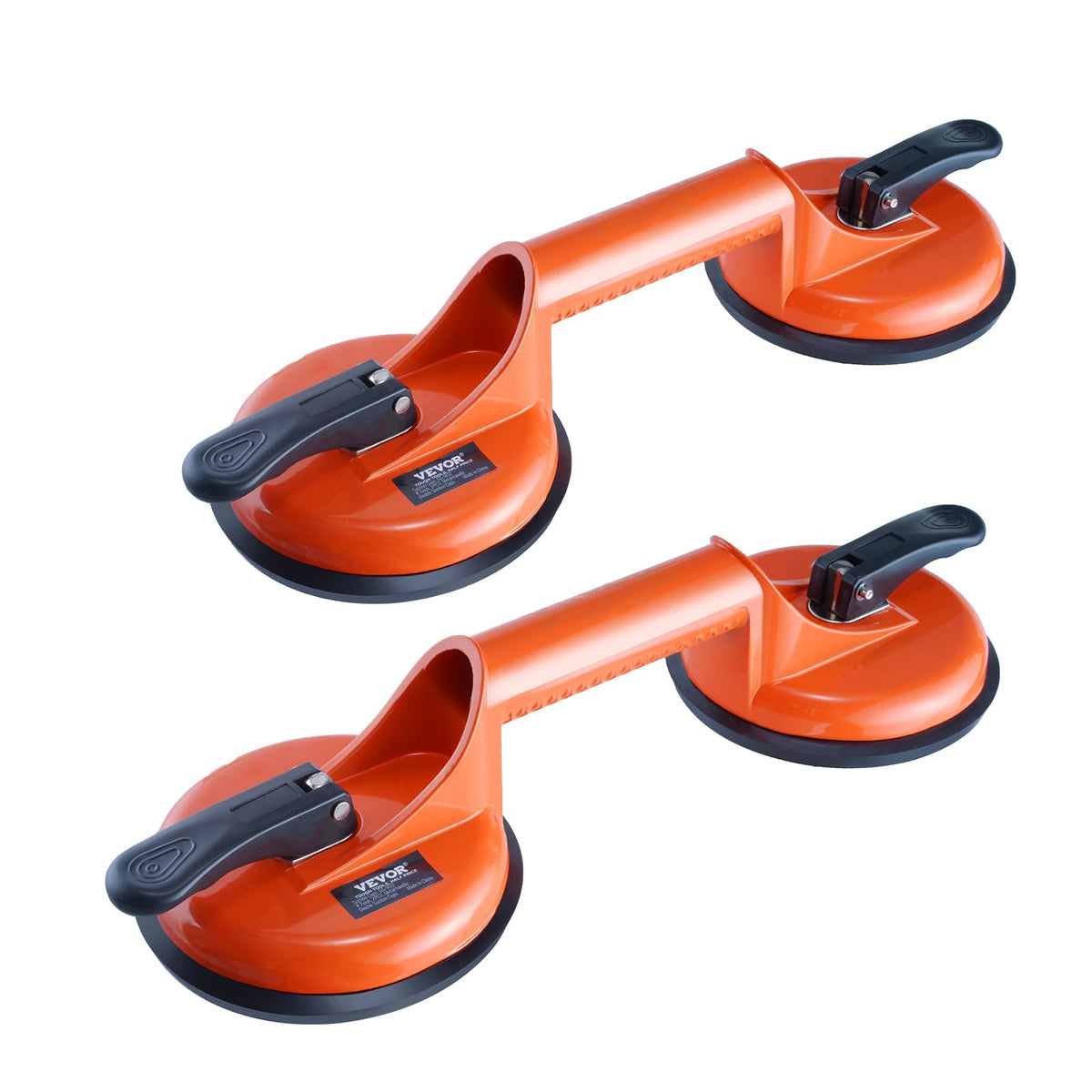 VEVOR Glass Suction Cup, 4.7" 2 Pack 330 lbs Load Capacity, Vacuum Suction Cup with Aluminum Handle, Heavy Duty Industrial Suction Cup Lifter Tool for Glass, Granite, Tile, Metal, Wood Panel Lifting 🍁 All In One Marketplace Canada