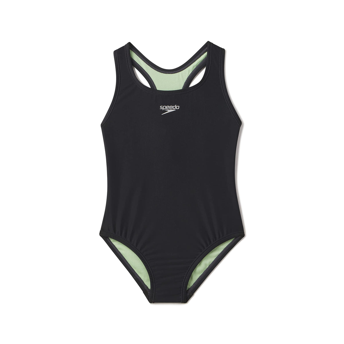 Speedo Girl's Swimsuit One Piece Closed Racerback, 2023 Anthracite, 12 🍁 All In One Marketplace Canada