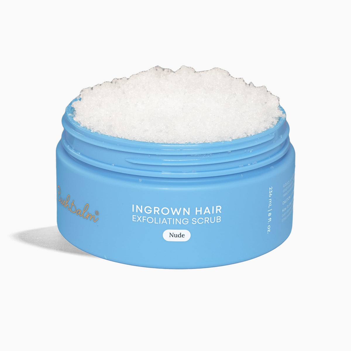 Bushbalm Ingrown Hair Exfoliating Scrub - Reduces Appearance of Ingrown Hairs and Razor Bumps, Soothes Skin and Post-Shave Redness - Nude, 236 ml 🍁 All In One Marketplace Canada