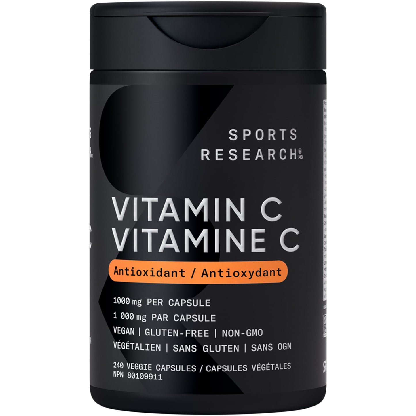 Sports Research® Vitamin C 1000mg - Non-GMO Project Verified Ascorbic Acid Vitamin C Supplement for Immune Support & Antioxidant Protection | Vegan Friendly, 8 Month Supply (240 Count) 🍁 All In One Marketplace Canada