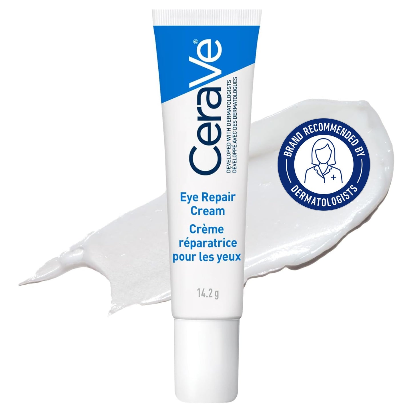 CeraVe EYE CREAM with Hyaluronic Acid for Under Eye Dark circles & Puffiness, Ophthalmologist Tested for Sensitive Eye Area, Fragrance Free, 14.2 Grams 🍁 All In One Marketplace Canada