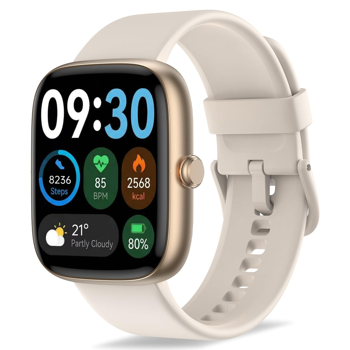 Fixwink Smart Watch for Women Ladies (Answer/Make Call), 1.83" HD Fitness Tracker with Heart Rate/SpO2/Sleep Monitor, Pedometer, 120+ Sport Modes, IP67 Waterproof, 7-Day Battery, for iOS Android 🍁 All In One Marketplace Canada