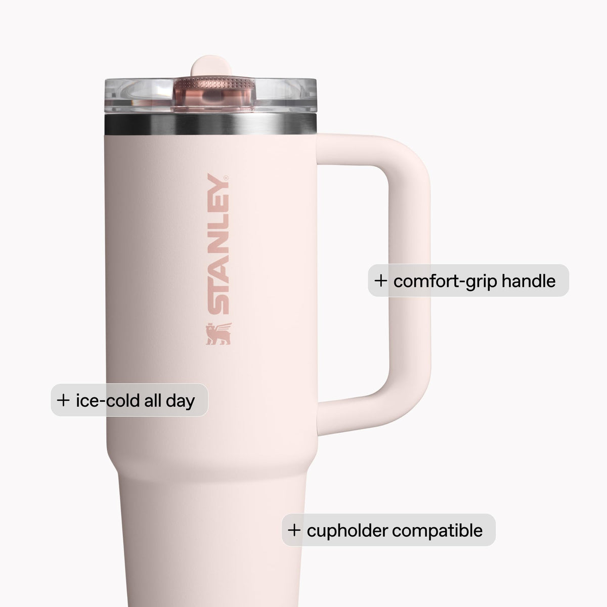 Stanley Quencher ProTour Flip Straw Tumbler with Leakproof Lid 40 oz | Built-in Straw and Handle | Cup Holder Compatible for Travel | Insulated Stainless Steel Cup | BPA-Free | Black 2.0 🍁 All In One Marketplace Canada