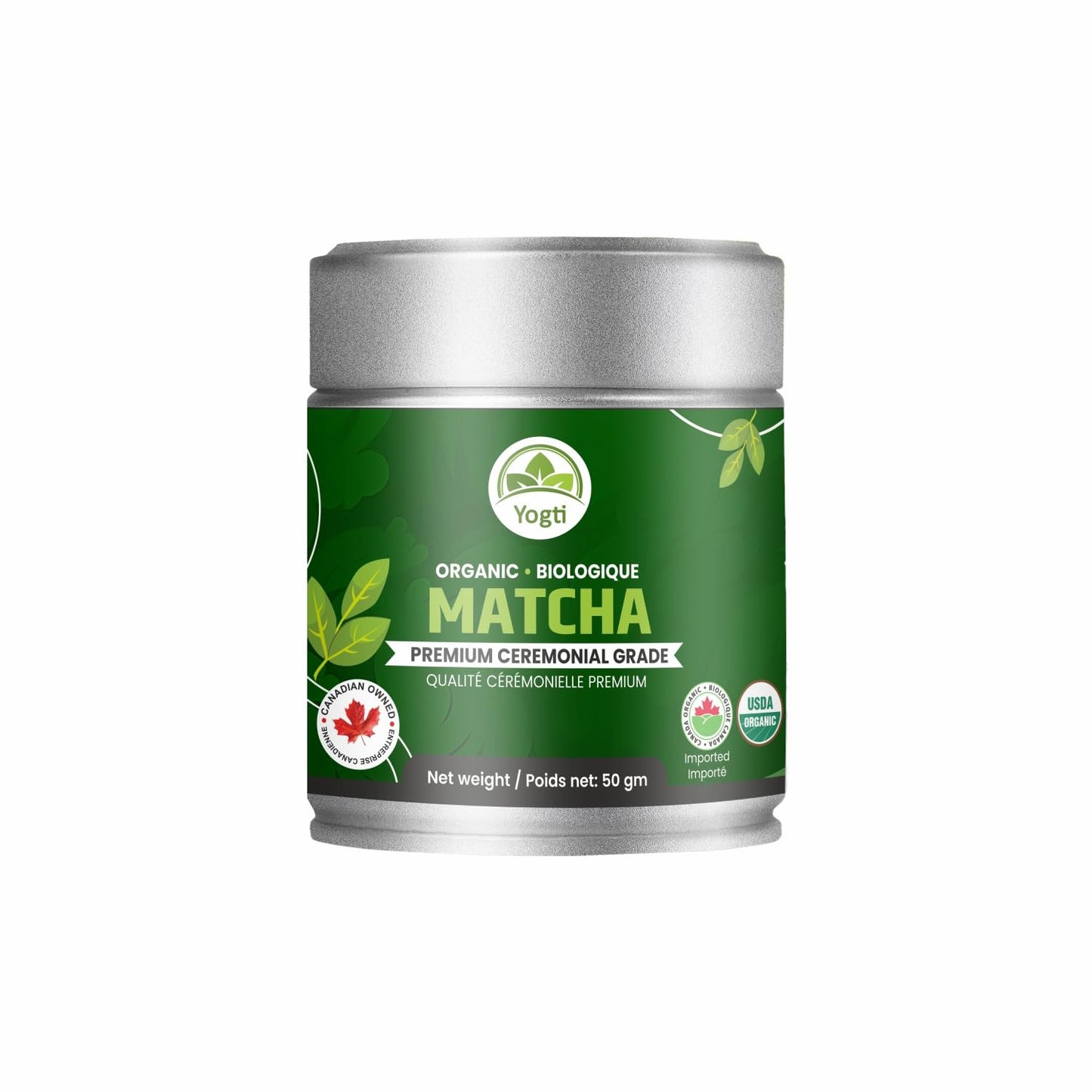 Organic Matcha Green Tea Powder – Ceremonial Grade – 50g Tin | Premium Japanese Green Tea | Smooth & Vibrant | Superfood for Lattes, Smoothies & Baking 🍁 All In One Marketplace Canada