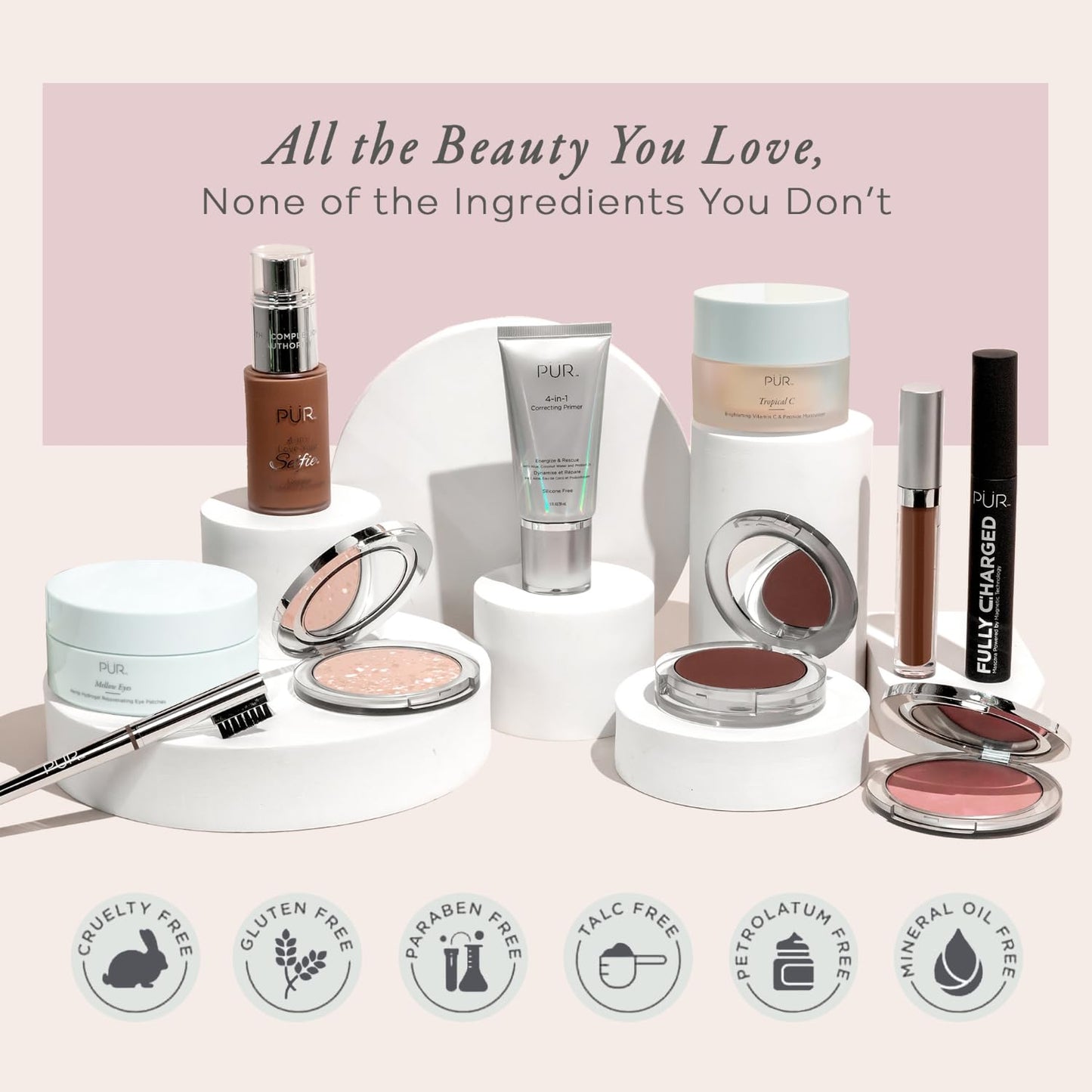 PÜR 4-in-1 Pressed Mineral Makeup with Skincare Ingredients in Linen, 0.8 Pound 🍁 All In One Marketplace Canada