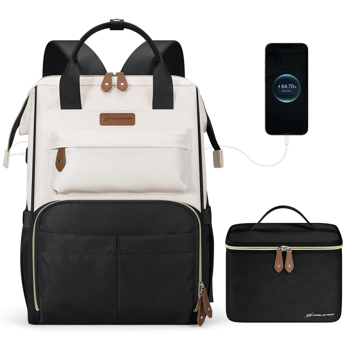 Maelstrom 15.6-17.3" Laptop Backpack with Lunch Box, Work Bag for Women Men 🍁 All In One Marketplace Canada