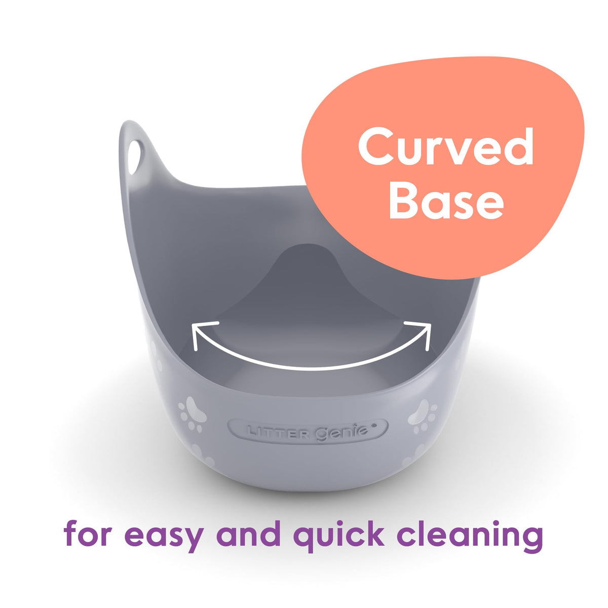 Litter Genie Cat Litter Box in Flexible Plastic with Handles, High Walls 🍁 All In One Marketplace Canada