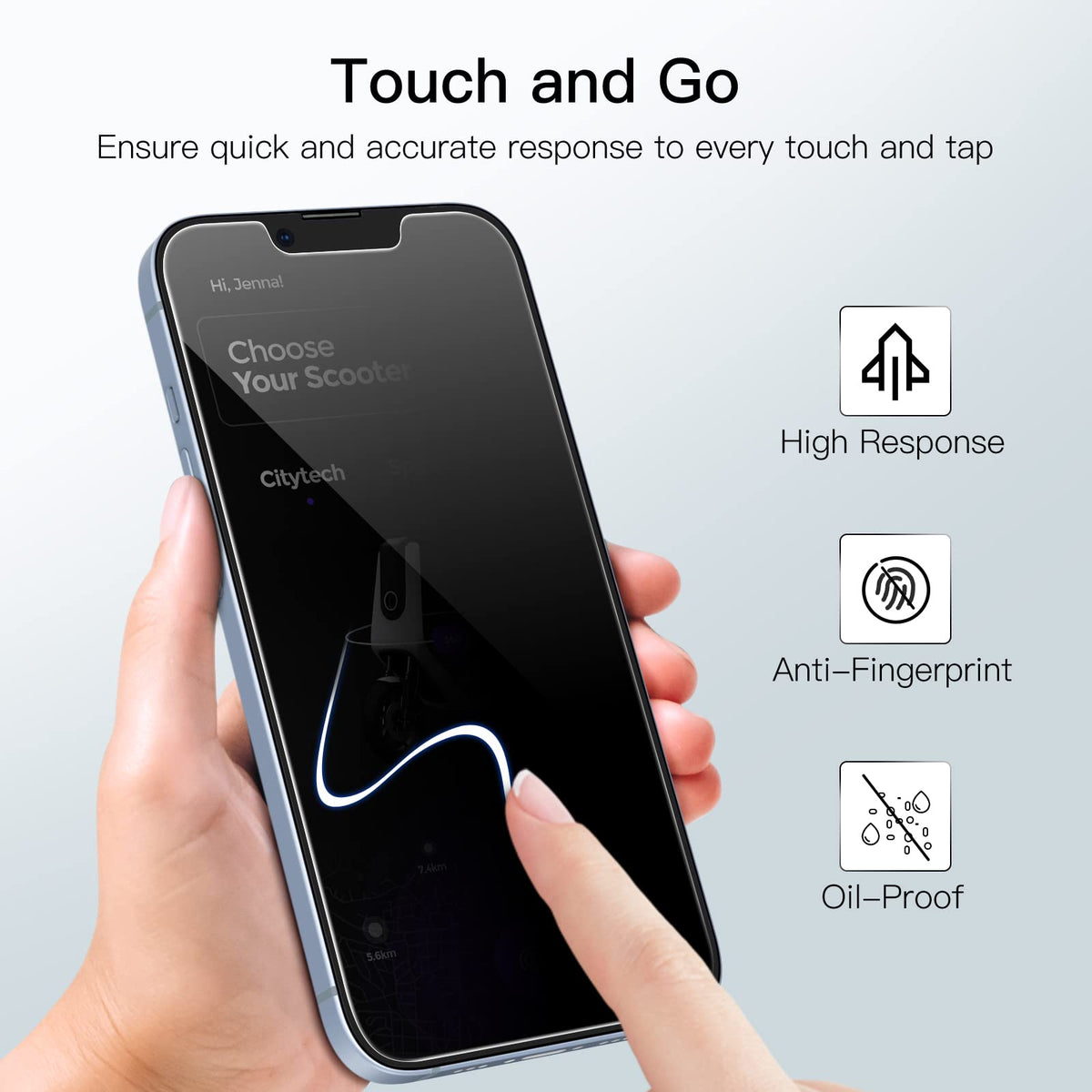 JETech Privacy Screen Protector for iPhone 17e (2026) / iPhone 16e / iPhone 14, Anti Spy Tempered Glass Film, 6.1-Inch Display, 2-Pack 🍁 All In One Marketplace Canada