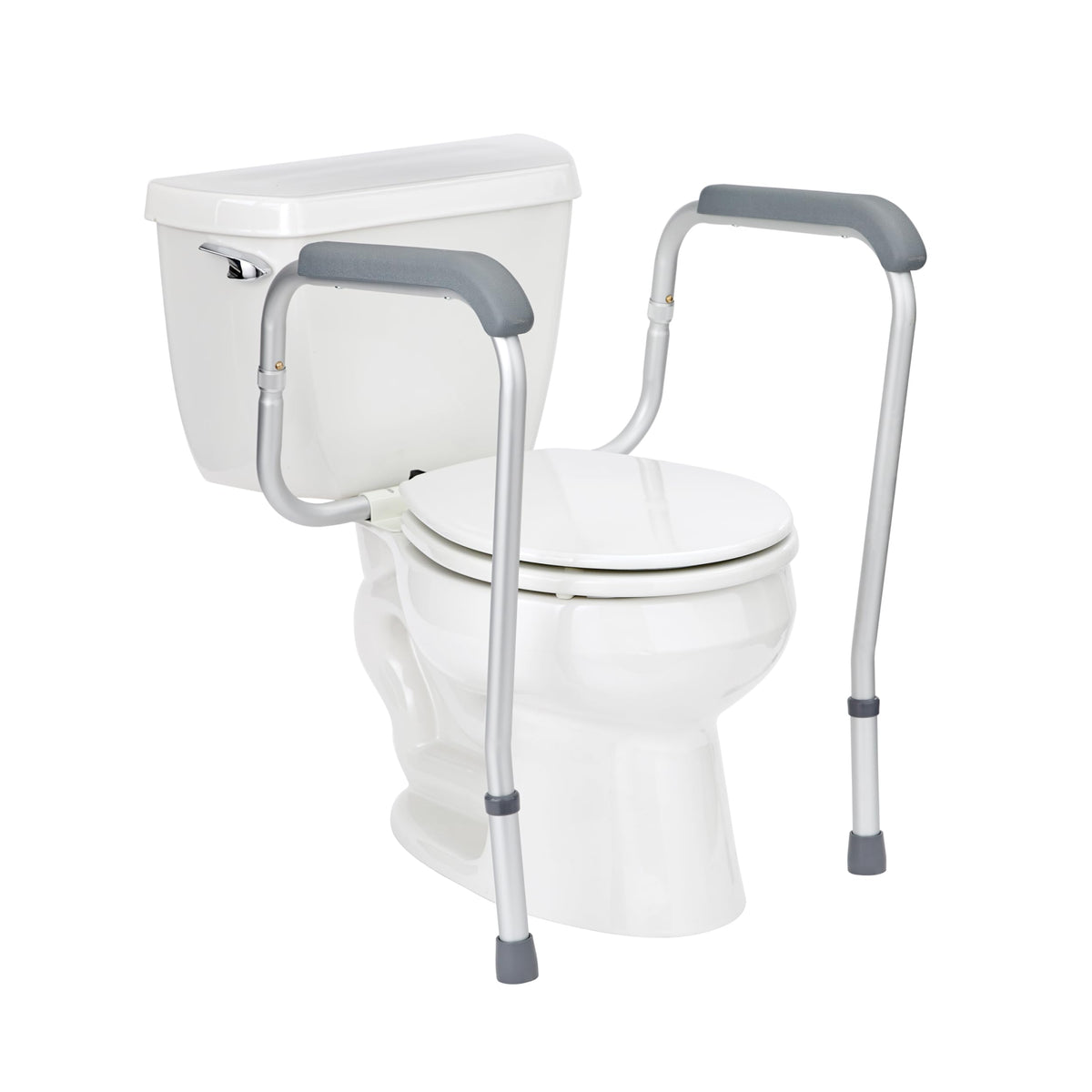 Medline Toilet Safety Rail for Seniors with Easy Installation; Height Adjustable Toilet Safety Frame; Bathroom Assist Rail with Armrests; Bathroom Safety; 250 lb. Weight Capacity 🍁 All In One Marketplace Canada