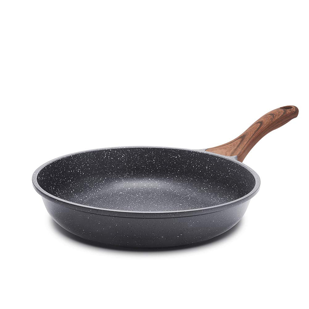 SENSARTE Nonstick Frying Pan Skillet, Swiss Granite Coating Omelette Pan, Healthy Stone Cookware Chef's Pan, PFOA Free (8/9.5/10/11/12.5 Inch) (8 Inch) 🍁 All In One Marketplace Canada