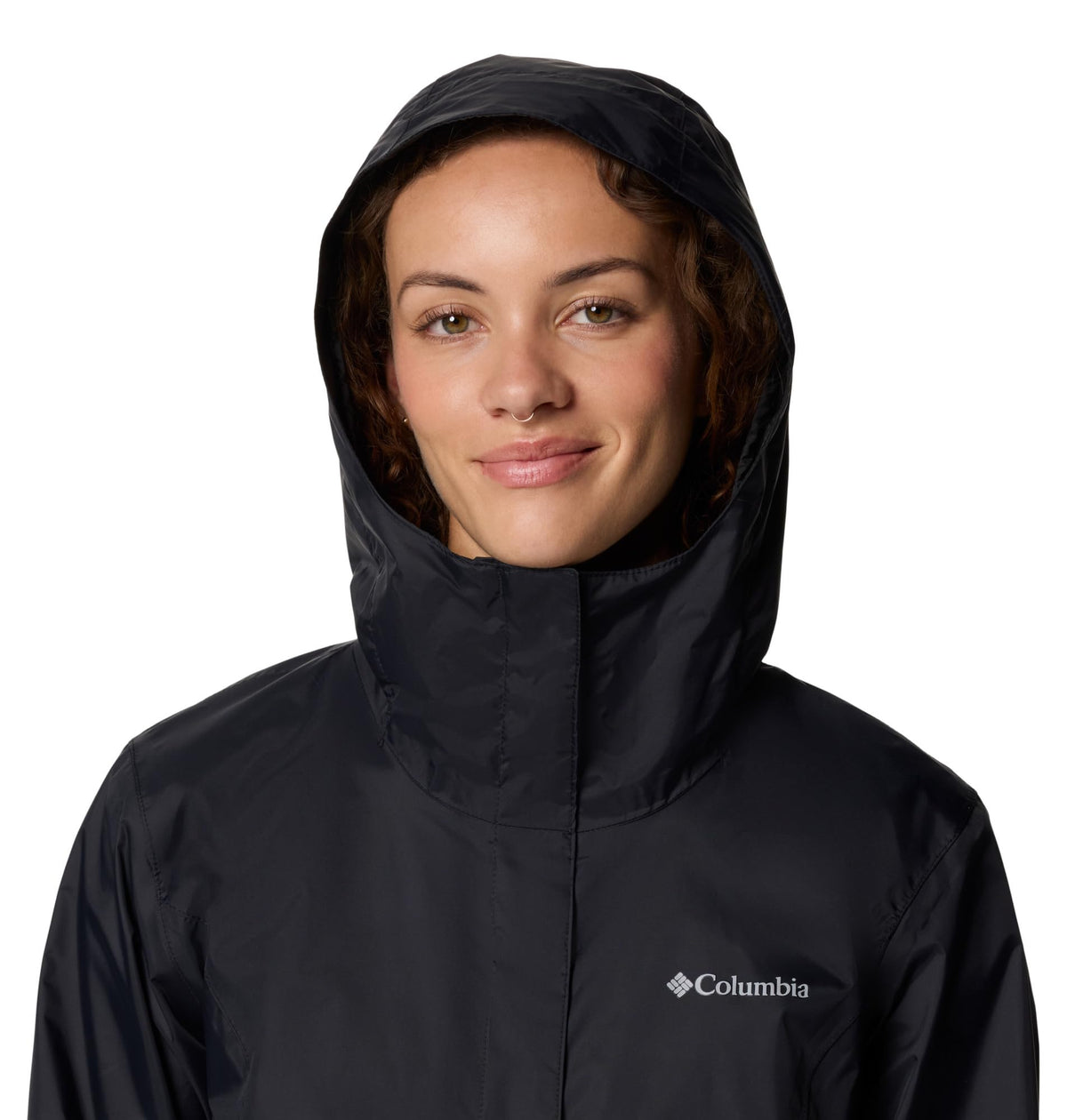 Columbia Womens Arcadia II Waterproof Rain Jacket, Black, X-Large 🍁 All In One Marketplace Canada
