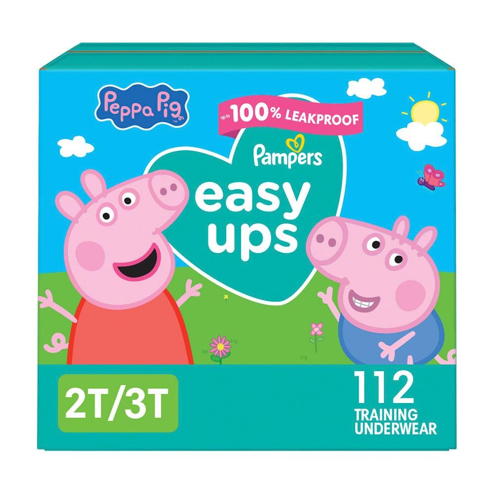 Pampers Easy Ups Training Underwear Peppa Pig Size 4 2T-3T, 1 Pack (Count of 112) 🍁 All In One Marketplace Canada