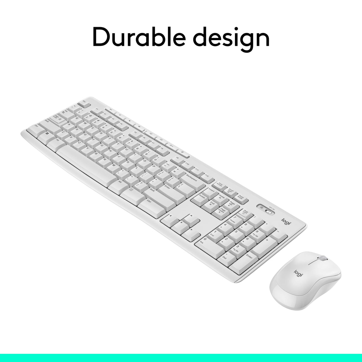 Logitech MK270 Wireless Keyboard and Mouse Combo for Windows, 2.4 GHz Wireless, Compact Mouse, 8 Multimedia and Shortcut Keys, 2-Year Battery Life, for PC, Laptop - Off White 🍁 All In One Marketplace Canada