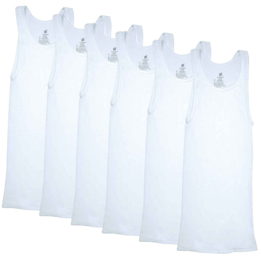 Hanes Mens ComfortSoft 6 Pack Tagless A-Shirts Undershirts, White, Small US 🍁 All In One Marketplace Canada