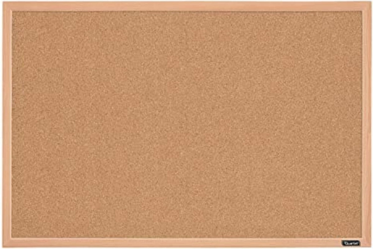 Quartet Natural Cork Bulletin Board, 35" x 23", Wood Finish MDF Frame, Self-healing Cork (2642638035) 🍁 All In One Marketplace Canada
