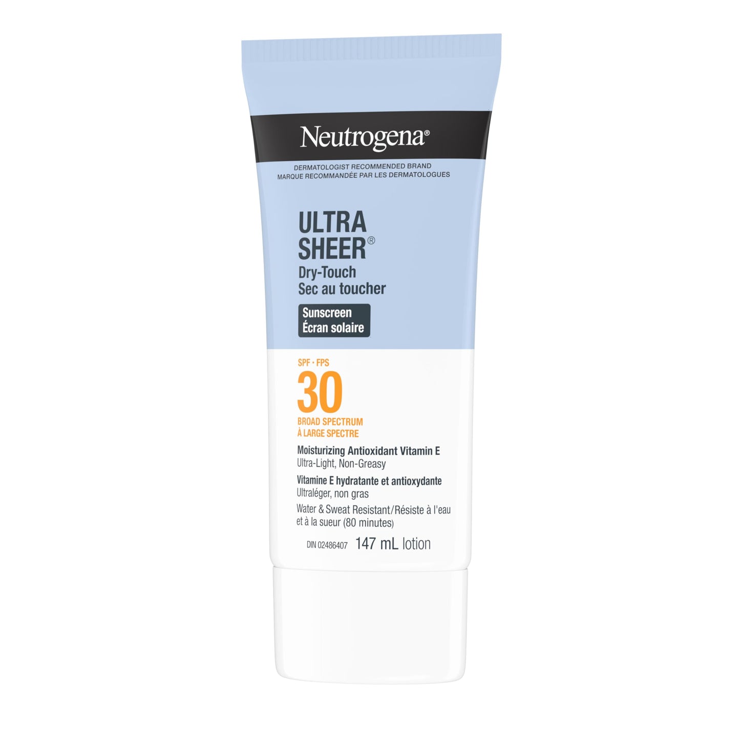Neutrogena Sunscreen Lotion SPF 30, Ultra Sheer Dry-Touch Sun Cream, Oxybenzone-free, Dermatologist-tested, Water Resistant & Non-Greasy, 147mL 🍁 All In One Marketplace Canada