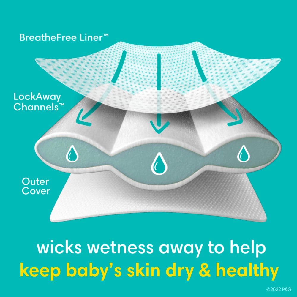 Pampers Swaddlers Diapers, Size 1, Absorbent, Keeps Baby Dry and Comfortable, Skin Safe Disposable Baby Diaper, 1 Pack (Count of 160) 🍁 All In One Marketplace Canada