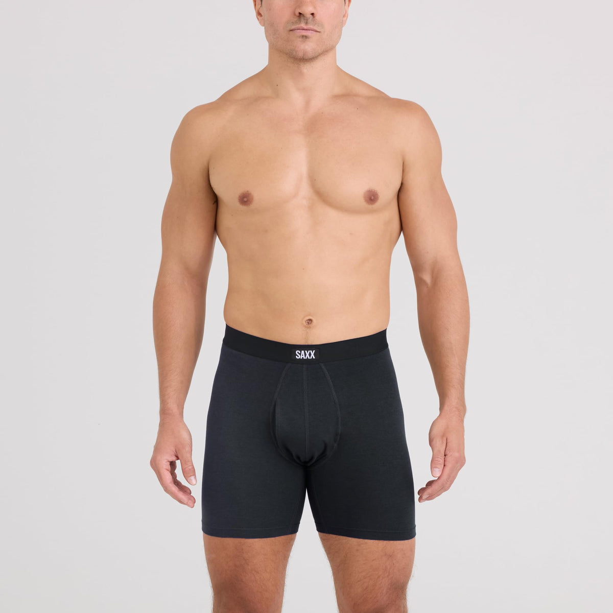 SAXX Underwear Co. Men's Core Cotton Boxer Brief Fly 3-Pack, Black/Shade/Dark Denim, X-Large 🍁 All In One Marketplace Canada