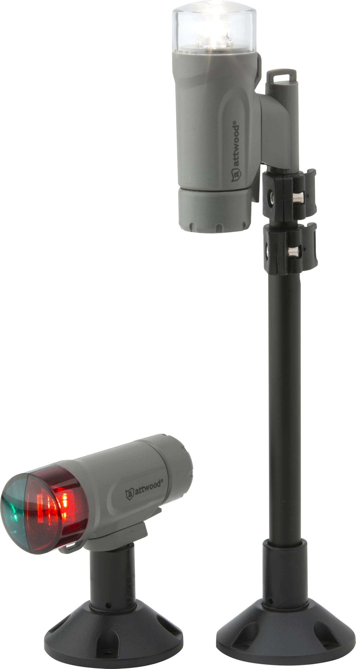 Attwood 14190-7 Water-Resistant Portable Clamp-On LED Light Kit with Marine Gray Finish 🍁 All In One Marketplace Canada