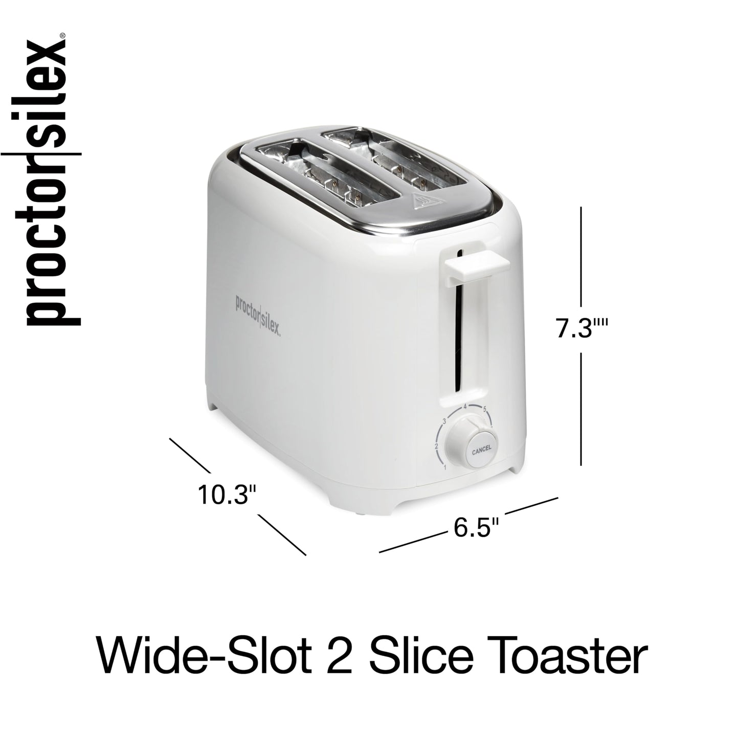 Proctor Silex 2-Slice Toaster, White, Extra-Wide Slot Toaster with Shade Selector, Cool Wall, Toast Boost, Auto Shutoff, Cancel Button, 22216G 🍁 All In One Marketplace Canada
