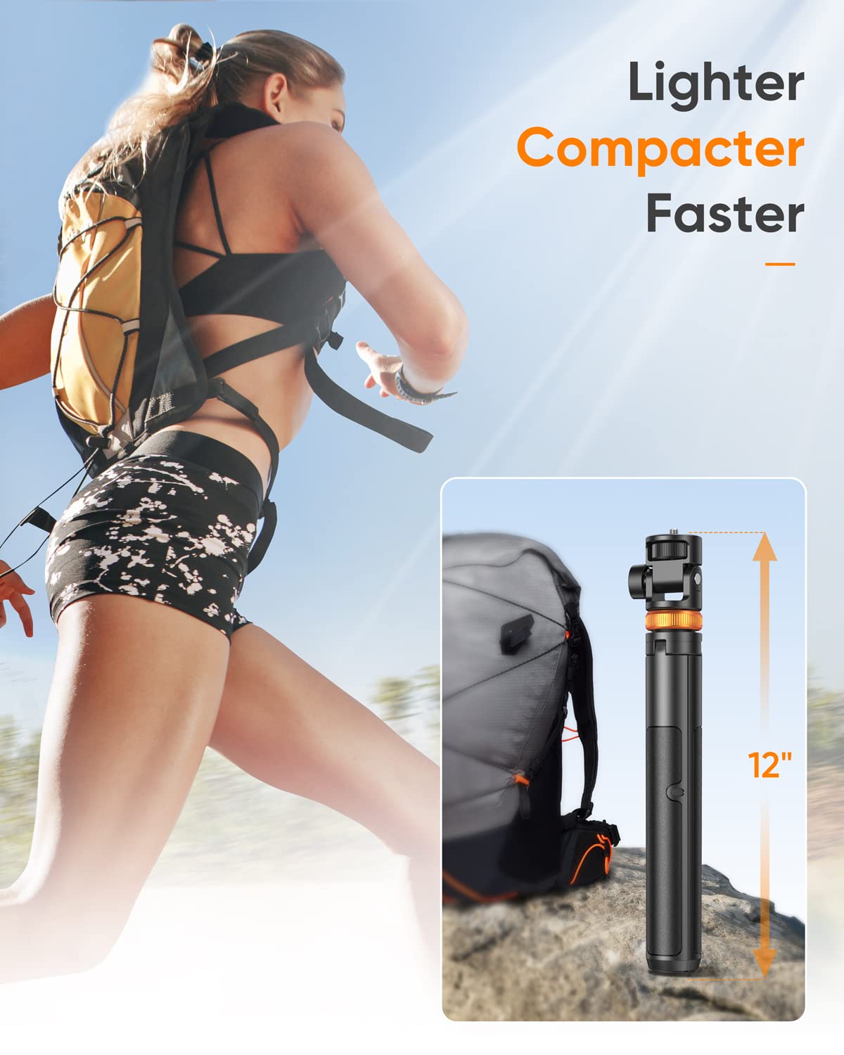 EUCOS 62" Phone Tripod, Tripod for iPhone & Selfie Stick with Remote, Extendable Cell Phone Stand & Travel Tripod, Solidest Tripod for Phone Compatible with iPhone/Android 🍁 All In One Marketplace Canada