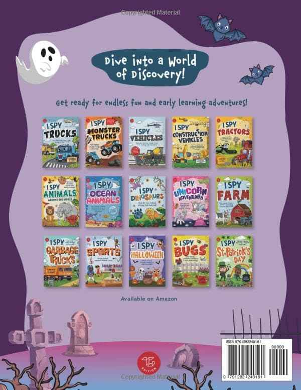 I Spy Halloween in the Spooky Mansion: Spot Pumpkins, Candy, Friendly Monsters & More! A Cute Halloween Gift for Toddlers