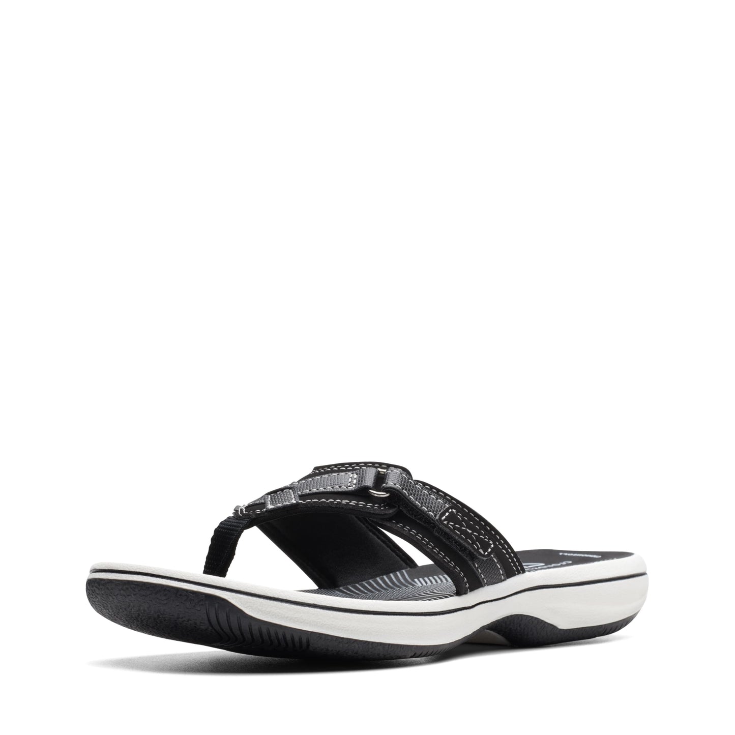 Clarks Women's Breeze Sea Flip-Flop, Black Synthetic, 10 🍁 All In One Marketplace Canada