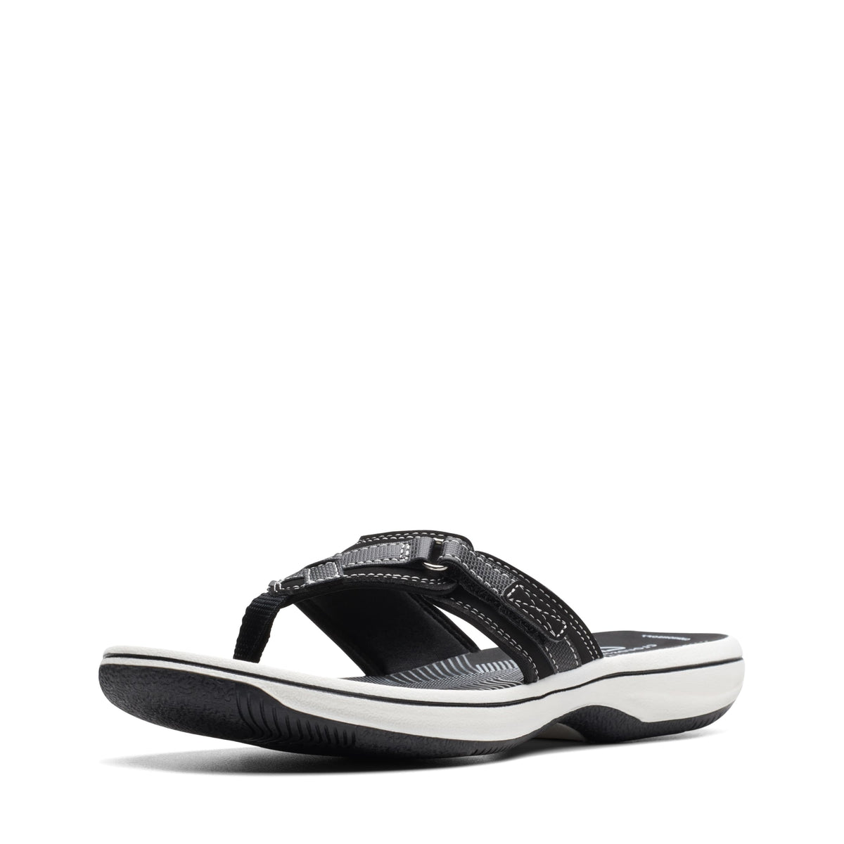Clarks womens BREEZE SEA Flip Flops, Black, 8 US 🍁 All In One Marketplace Canada