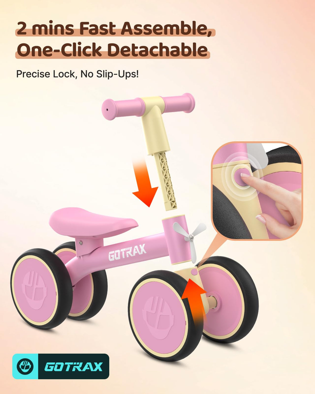Gotrax Baby Balance Bike, 7" Silent Wheels, First Gift for Toddlers 1-2 🍁 All In One Marketplace Canada