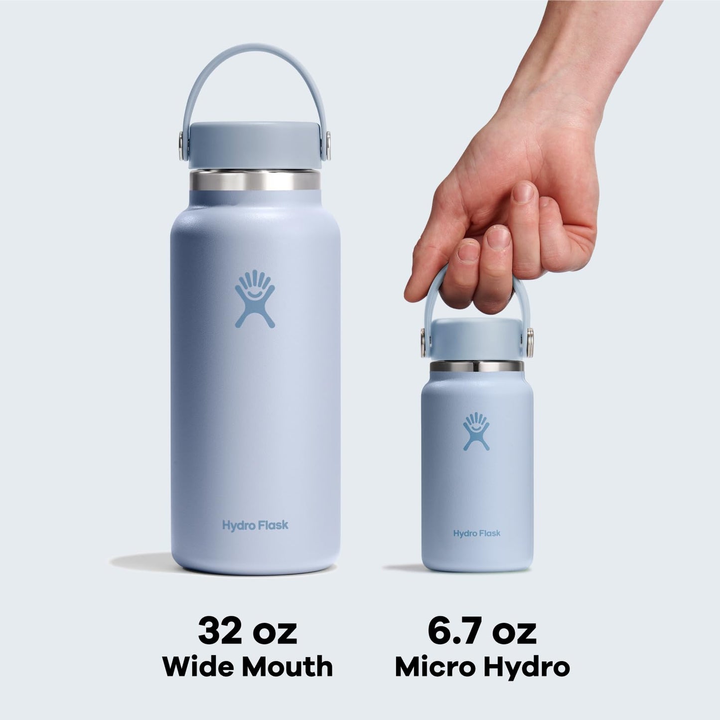 Hydro Flask Micro Bottle - Insulated Mini Leak Proof Flask for Purse or Pocket in 6.7 Oz Tonal White 🍁 All In One Marketplace Canada