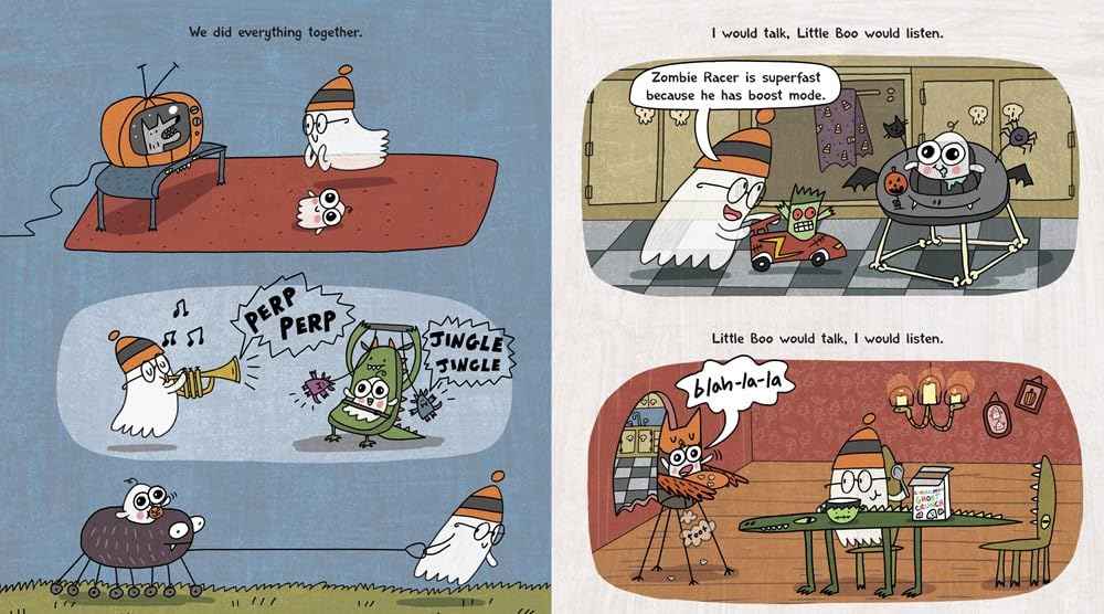 Little Boo: A Funny Halloween Picture Book about Sibling Love and Monster Mayhem for Children (Ages 4-8)