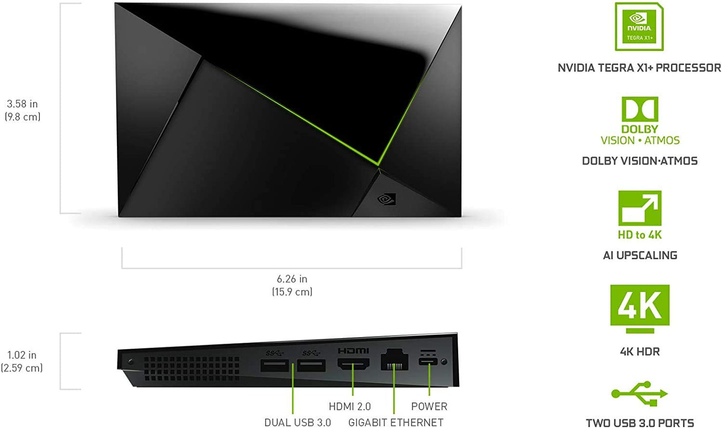 NVIDIA SHIELD Android TV Pro | 4K HDR Streaming Media Player, High Performance, Dolby Vision, 3GB RAM, 2x USB, Works with Alexa, Black 🍁 All In One Marketplace Canada