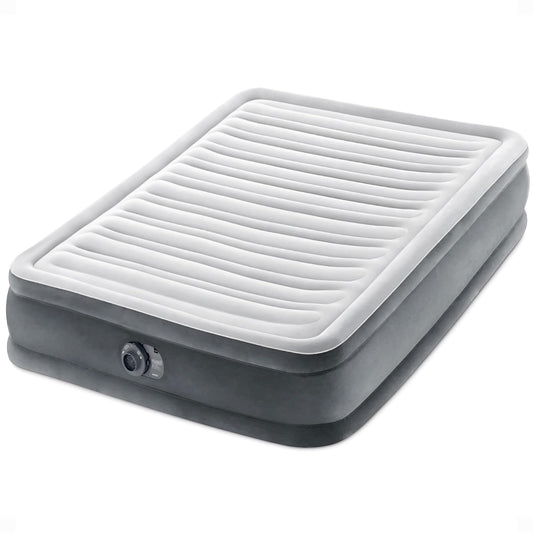 INTEX 67767ED Dura-Beam Deluxe Comfort-Plush Mid-Rise Air Mattress: Fiber-Tech – Full Size – Built-in Electric Pump – 13in Bed Height – 600lb Weight Capacity 🍁 All In One Marketplace Canada